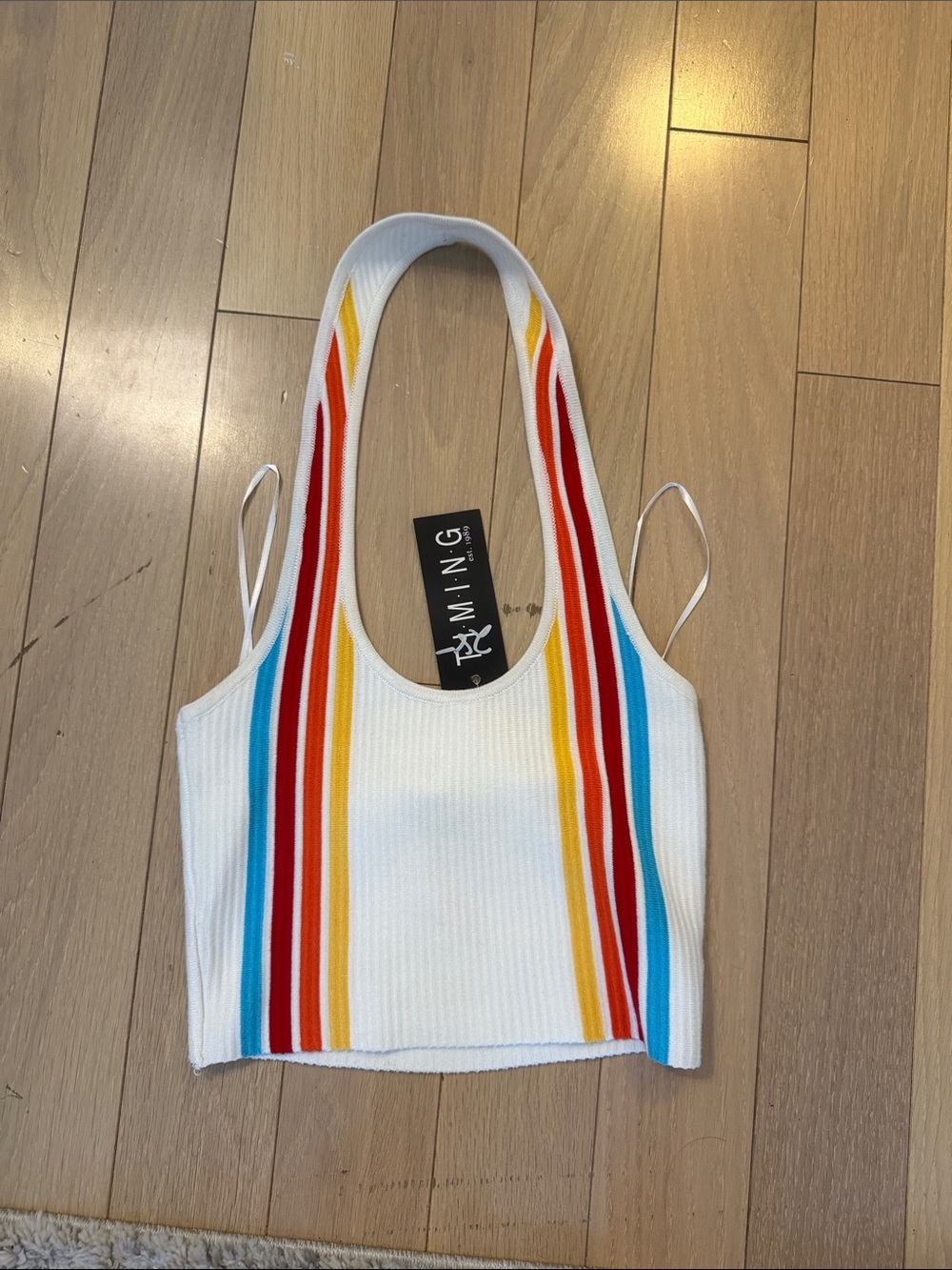 White halter tank